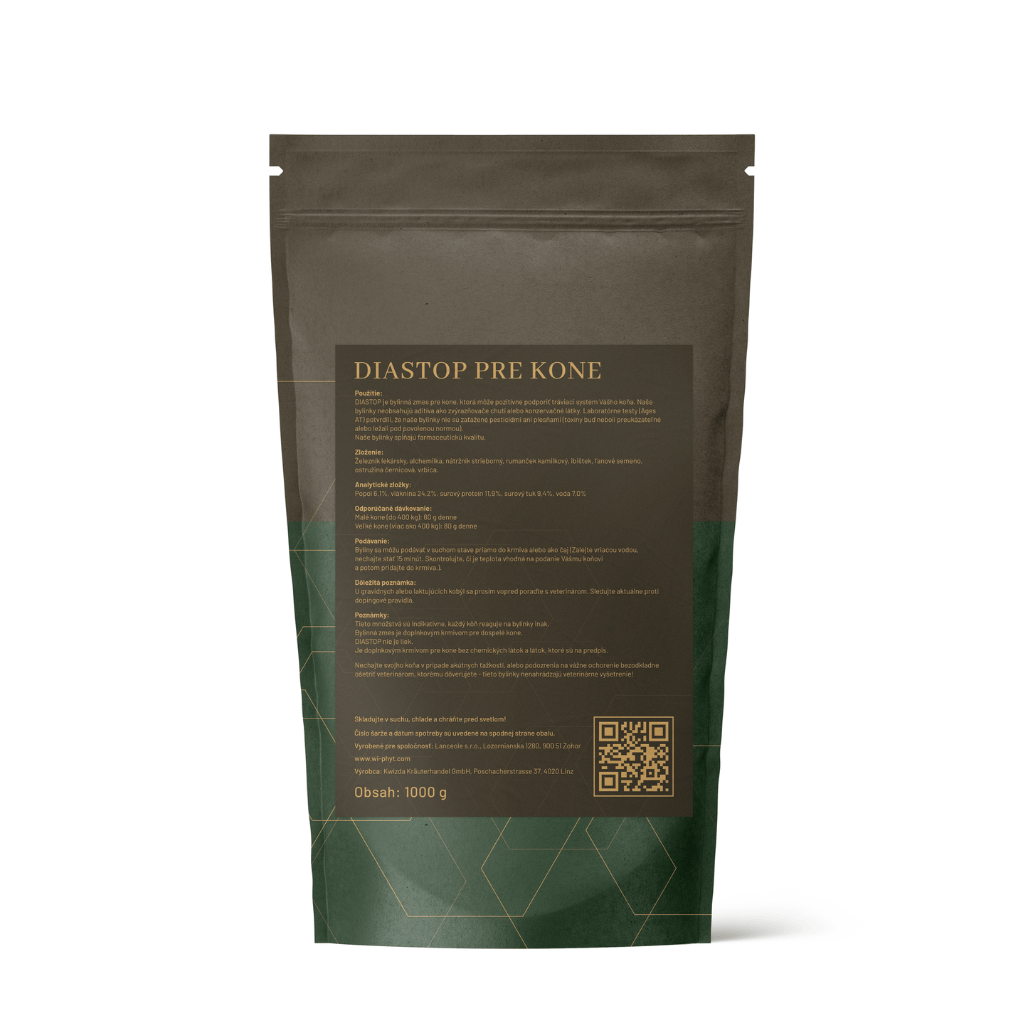 DIASTOP - bylinkový zmes pre kone pri hnačke